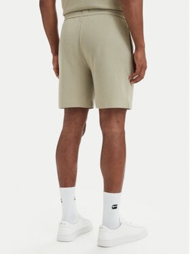 BOSS Szorty sportowe Waffle 50535884 Zielony jasny Regular Fit