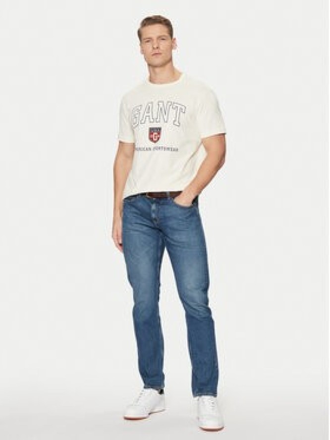 Gant T-Shirt 2003290 Écru Regular Fit