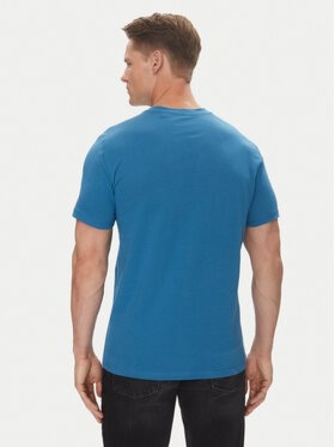 Mustang T-Shirt Austin 1016483 Niebieski Regular Fit