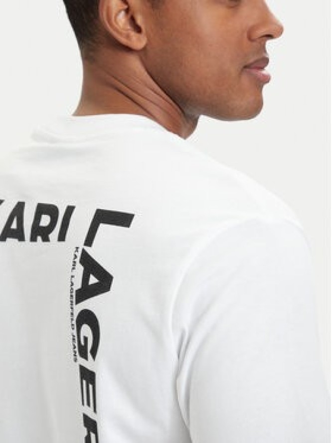Karl Lagerfeld Jeans T-Shirt B2M17090 Biały Relaxed Fit