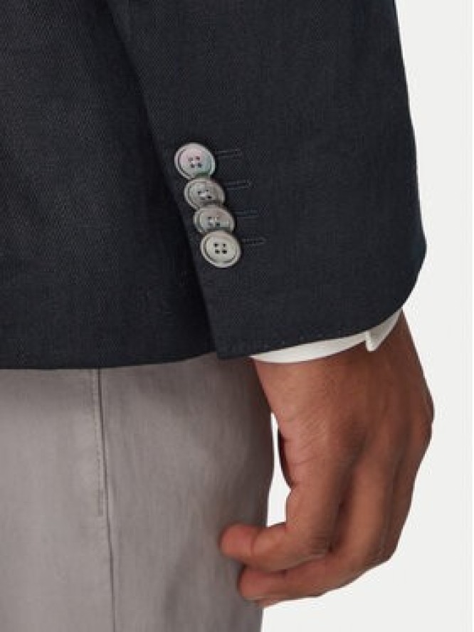 BOSS Marynarka Hutson Peak 262 50561857 Niebieski Slim Fit