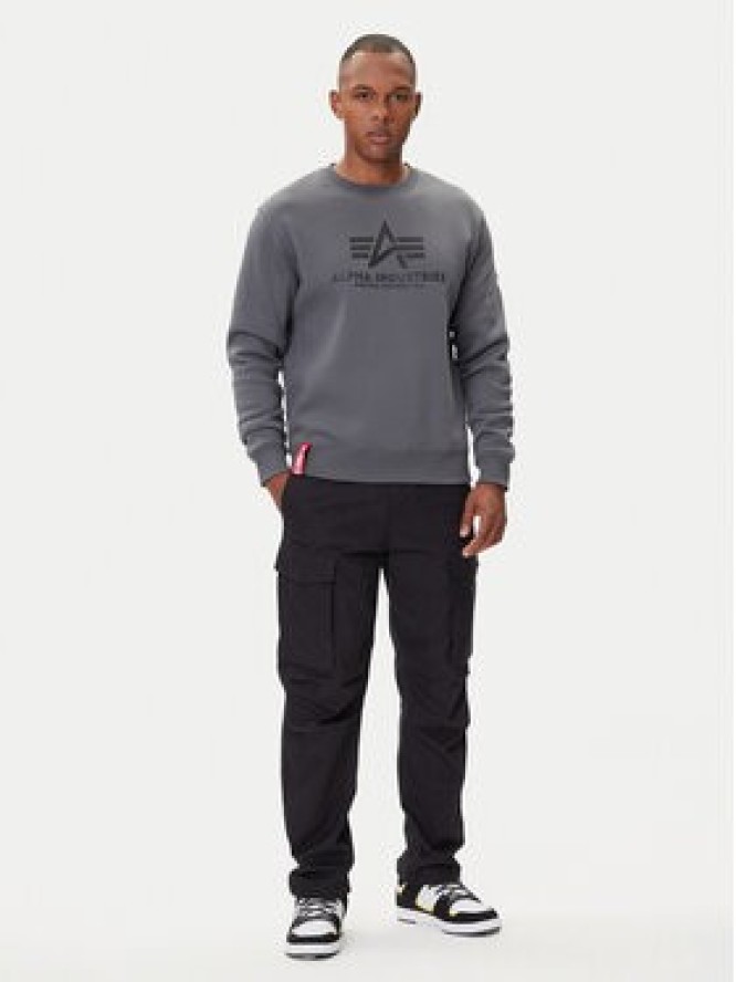 Alpha Industries Bluza Basic 178302 Szary Regular Fit