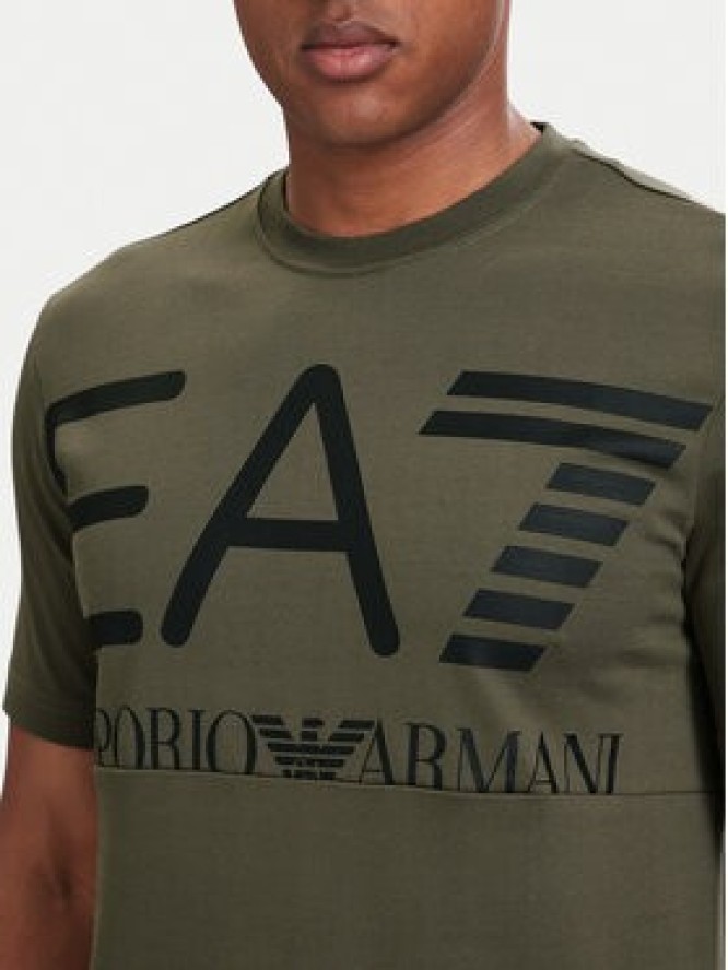 EA7 Emporio Armani T-Shirt 7M002200 AF27188 U7014 Zielony Regular Fit