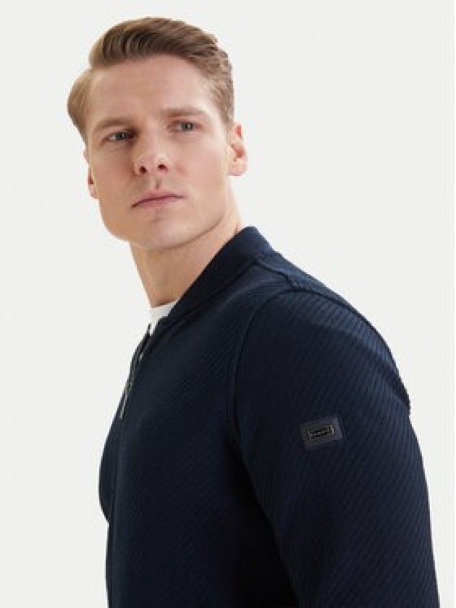 Bugatti Bluza 8750-15171E Granatowy Regular Fit