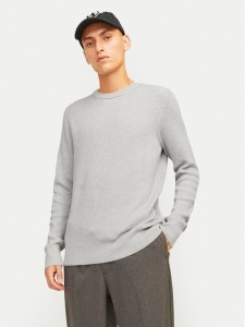 Jack & Jones Sweter Perfect 12257771 Szary Regular Fit