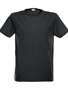 clique T-shirt Stretch męski z elastycznej bawełny – black