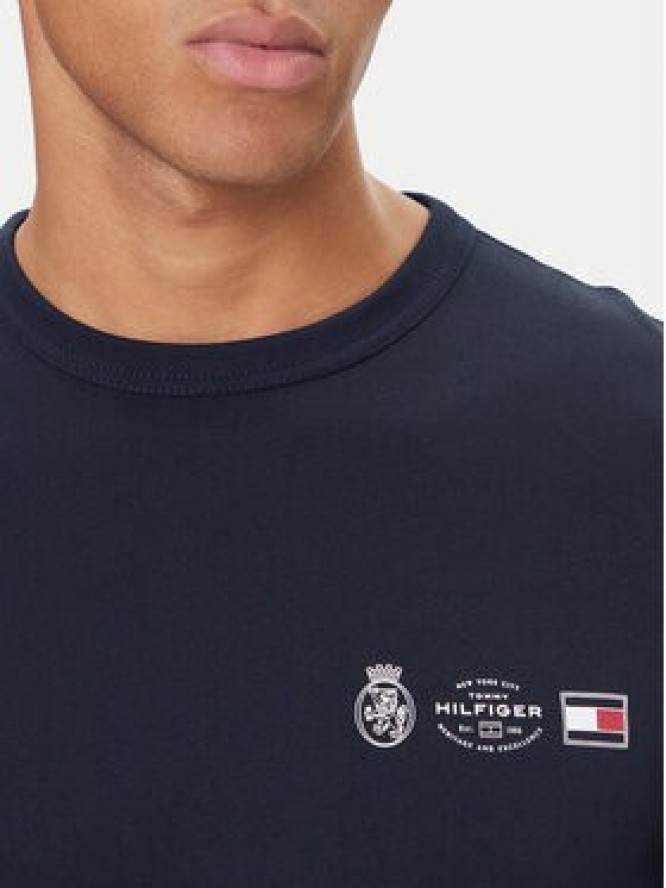 Tommy Hilfiger T-Shirt MW0MW40011 Granatowy Regular Fit