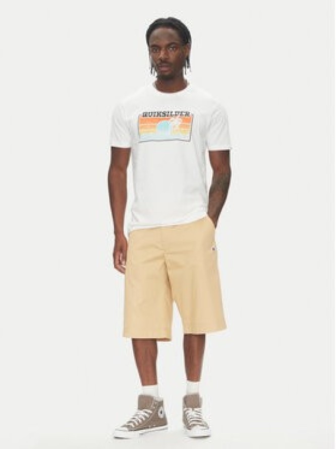 Quiksilver T-Shirt EQYZT08065 Biały Regular Fit
