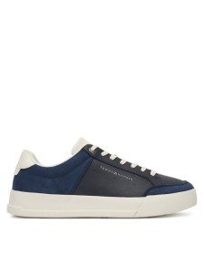 Tommy Hilfiger Sneakersy Court Mix Lnubuck FM0FM05410 Granatowy