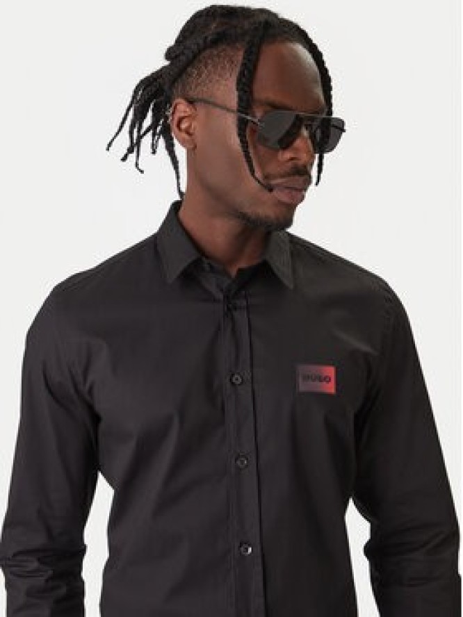 HUGO Koszula Emero 50555786 Czarny Regular Fit
