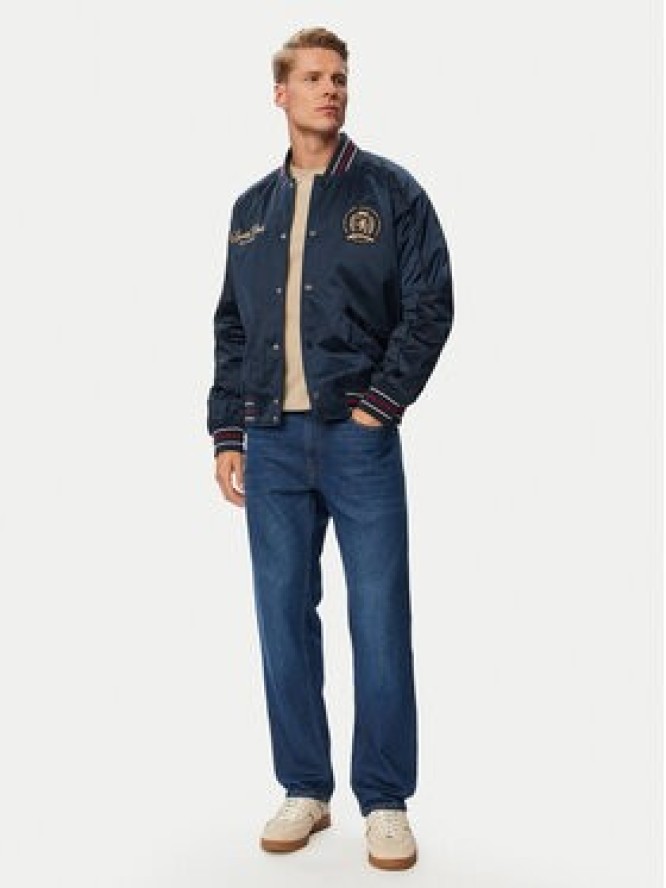 Tommy Jeans Kurtka bomber Tjm Souvenir DM0DM23220 Granatowy Regular Fit