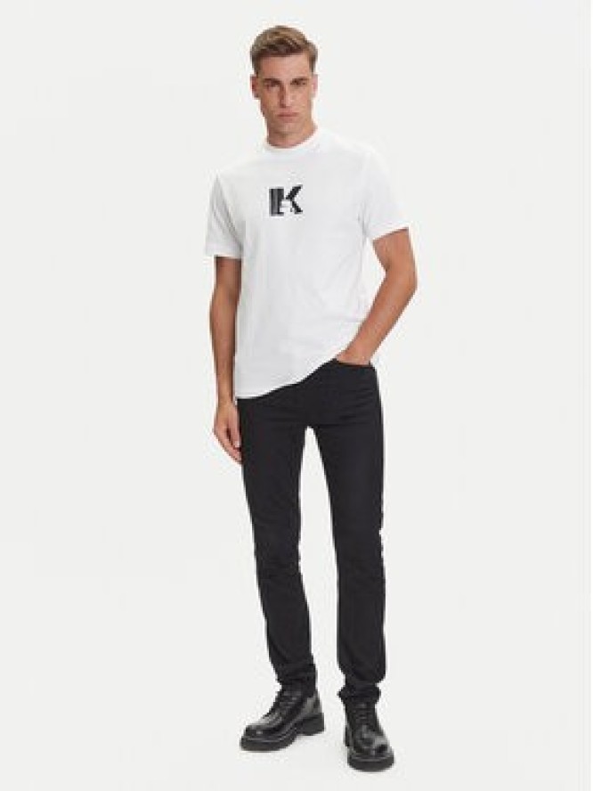 Karl Lagerfeld Jeans T-Shirt A3M17057 Biały Regular Fit