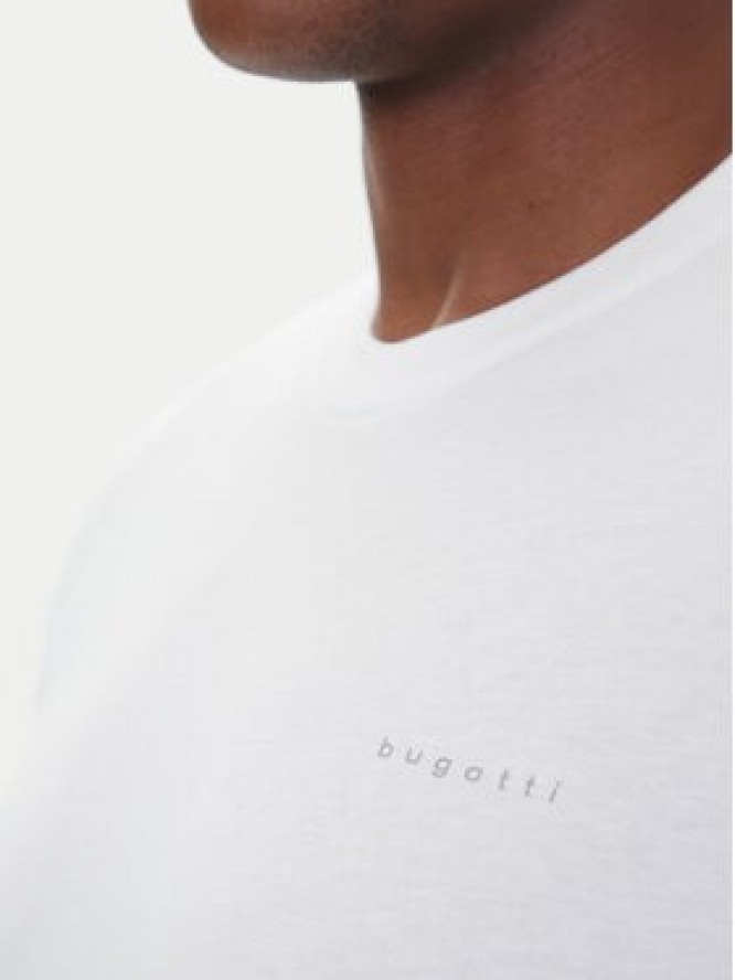 Bugatti Longsleeve 8330-85044D Biały Regular Fit