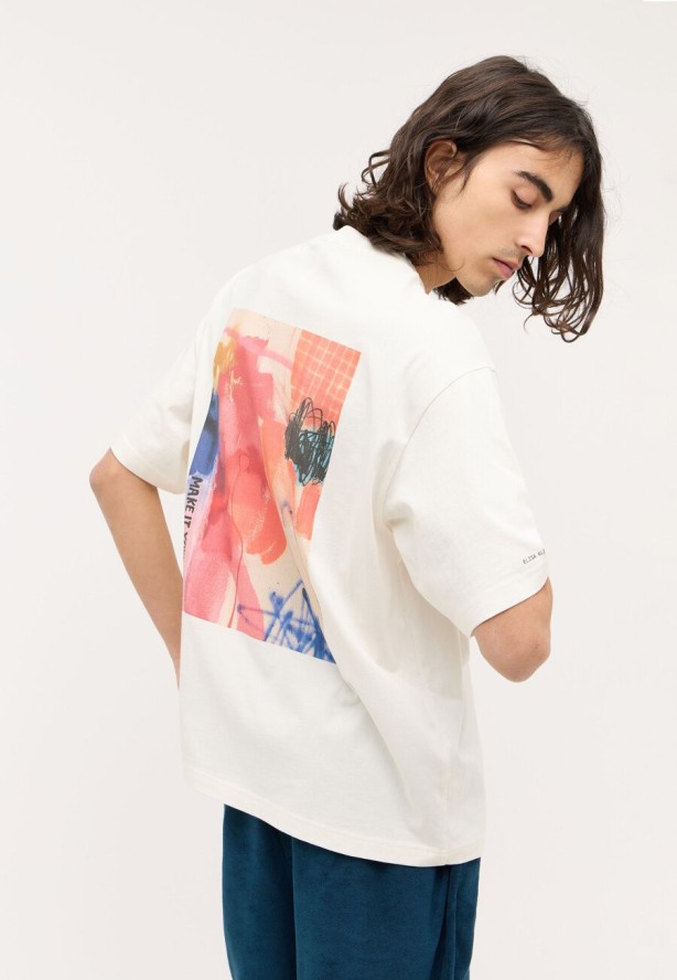 MĘSKA KOSZULKA MUSTANG T-shirt Akron Whisper White 1015264 2013