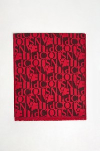 Szalik męski z logo Lex JOOP! JEANS