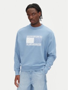 Tommy Jeans Bluza Paisley Flag DM0DM20832 Niebieski Relaxed Fit
