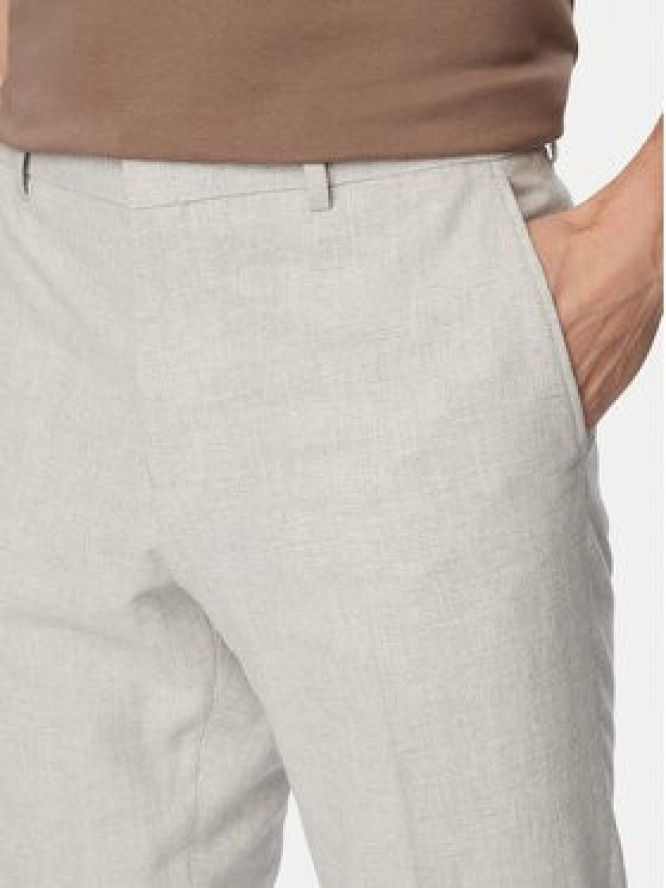 BOSS Spodnie materiałowe H-Genius-253 50561874 Szary Slim Fit