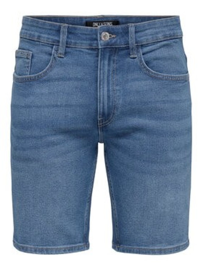Only & Sons Szorty jeansowe Weft 22034527 Niebieski Regular Fit