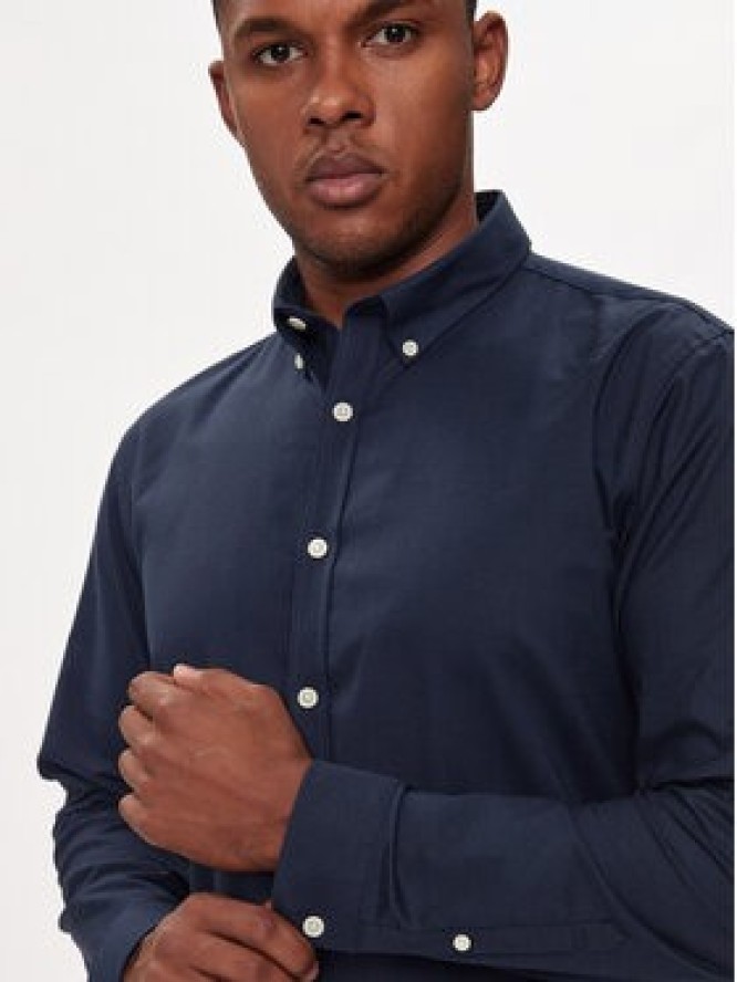 Lindbergh Koszula 30-203174 Granatowy Slim Fit