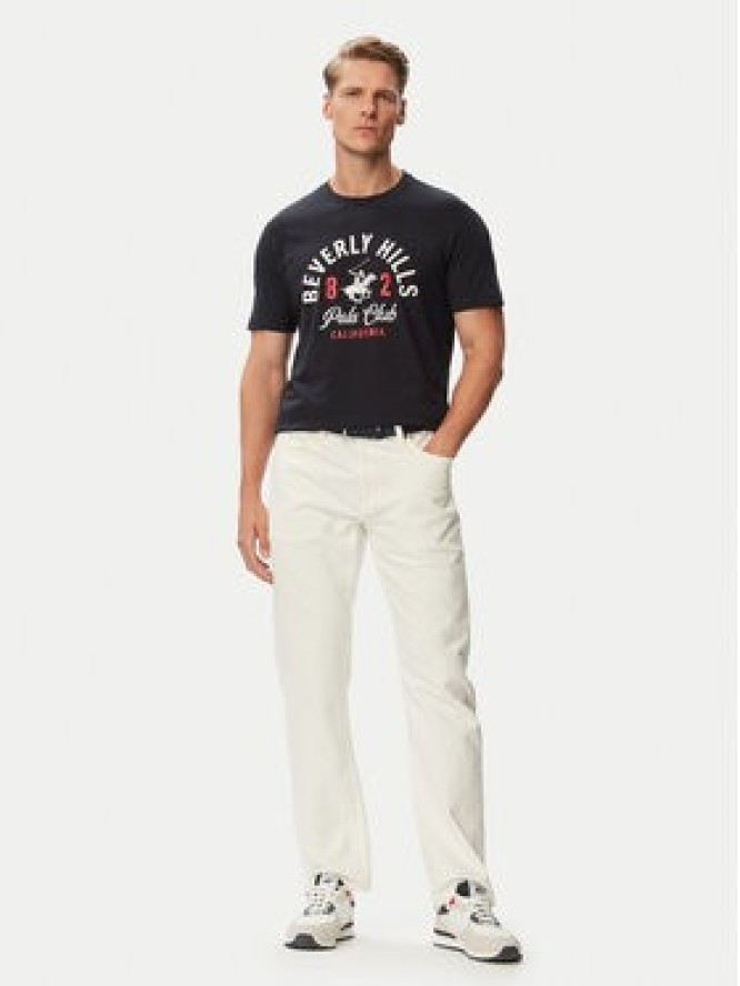 Beverly Hills Polo Club T-Shirt P-SS26M-TS1290NVY Granatowy Regular Fit