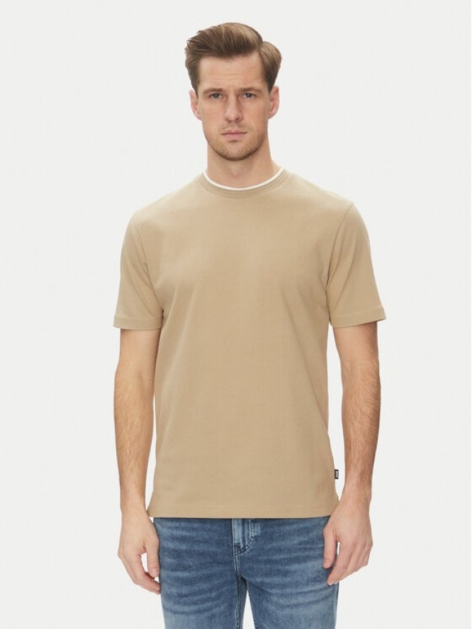 BOSS T-Shirt H-Thompson 59 50524998 Beżowy Regular Fit