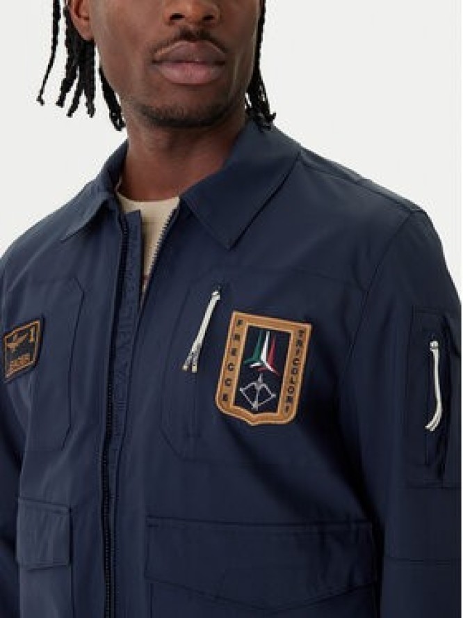 Aeronautica Militare Kurtka bomber 261AB3049UCT04290 Granatowy Regular Fit