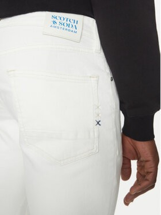Scotch & Soda Jeansy 178933 Biały Slim Fit