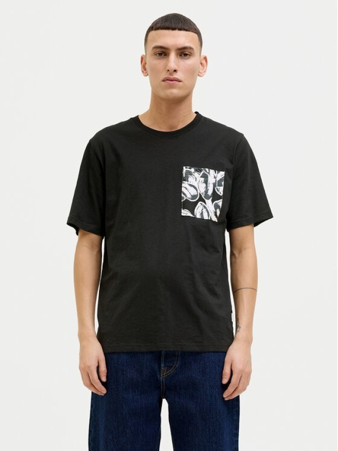 Jack & Jones T-Shirt Split 12272995 Czarny Regular Fit