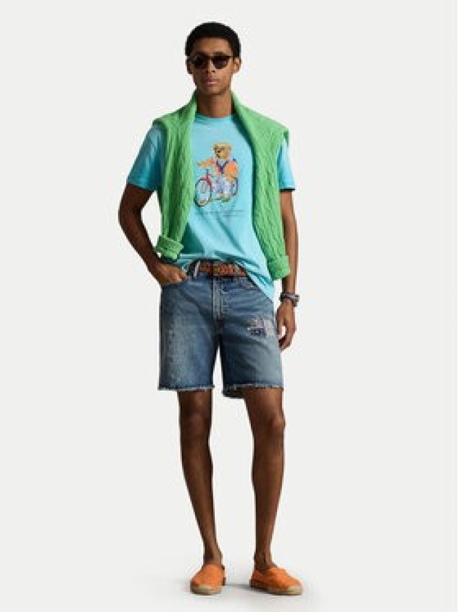 Polo Ralph Lauren T-Shirt 710B16613001 Niebieski Regular Fit