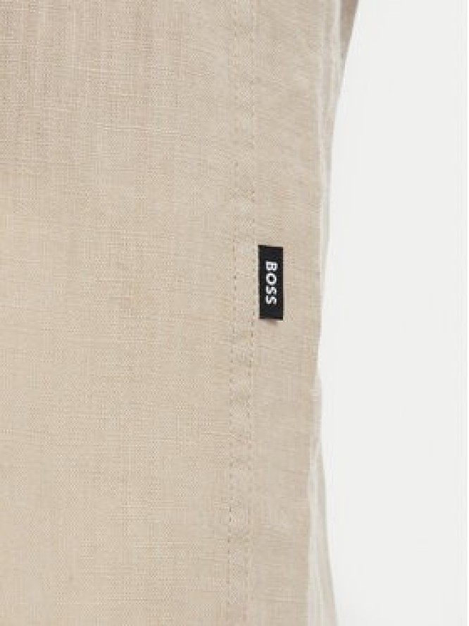 BOSS Koszula H-Liam 50556077 Beżowy Regular Fit