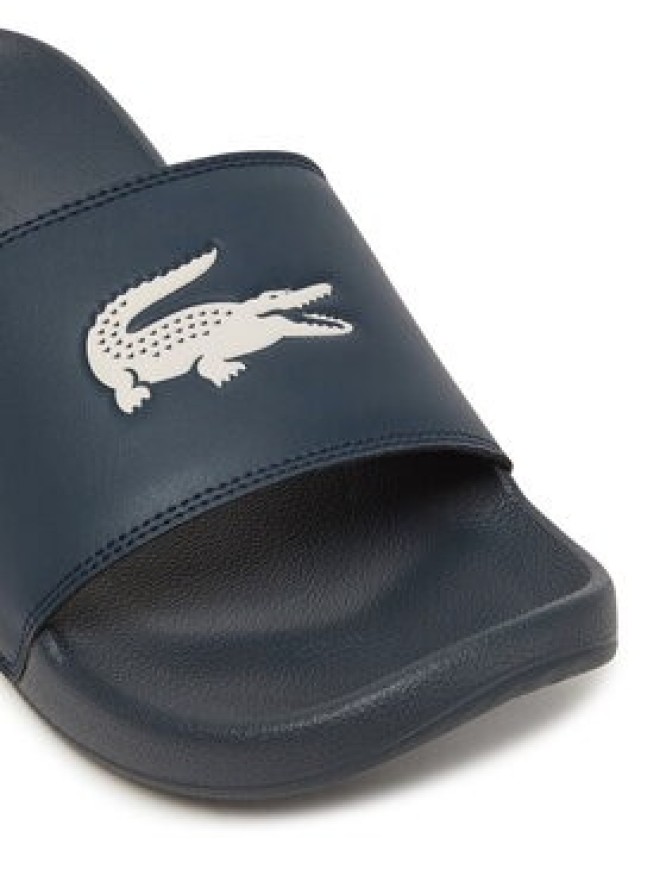 Lacoste Klapki Serve Sliders 7-49CMA0041 Granatowy