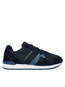 Tommy Hilfiger Sneakersy Runner Icon Mix FM0FM05679 Granatowy