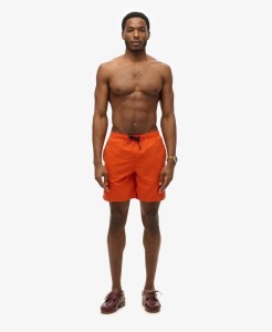 superdry Premium haftowane spodenki kąpielowe 43 cm – Denim Co Rust Orange