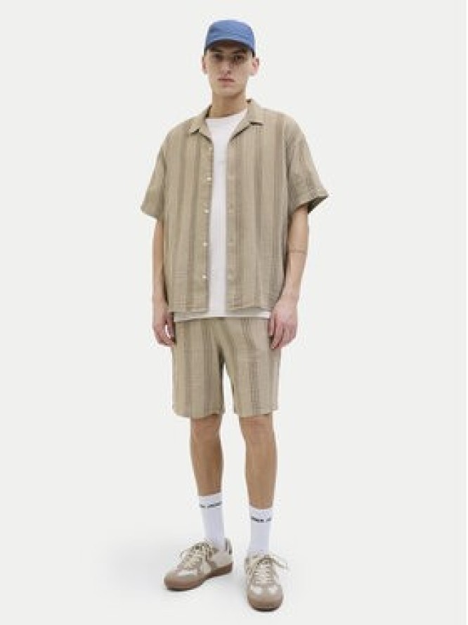 Jack & Jones Szorty materiałowe Jaiden 12274758 Beżowy Relaxed Fit