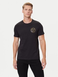 Versace Jeans Couture T-Shirt 79GAHT00 CJ00T Czarny Regular Fit