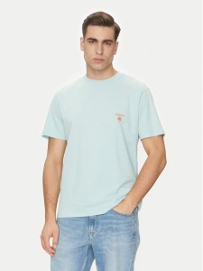 Guess T-Shirt F5GI09 KA260 Niebieski Regular Fit