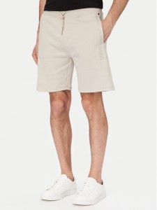 BOSS Szorty sportowe 50561500 Beżowy Regular Fit