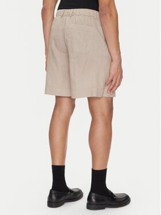 Selected Homme Szorty materiałowe 16097541 Beżowy Loose Fit