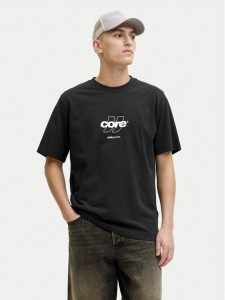 Jack & Jones T-Shirt Club 12289868 Czarny Relaxed Fit