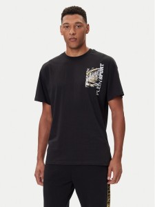 Plein Sport T-Shirt FAEC MTK8368 STE001N Czarny Loose Fit