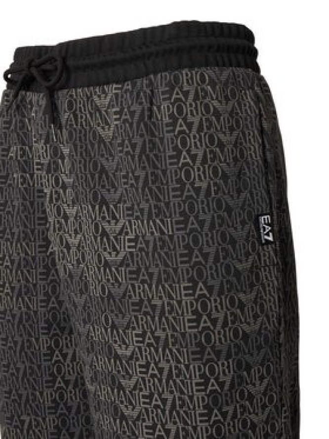 EA7 Emporio Armani Spodnie dresowe 7M002207 AF12660 FC099 Czarny Regular Fit