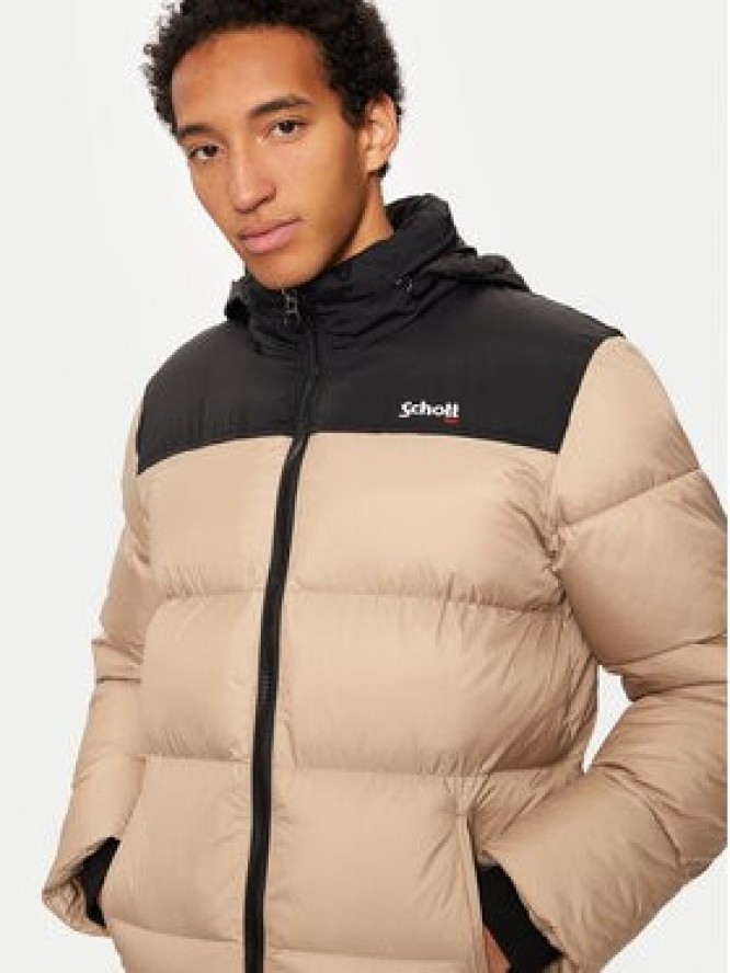 Schott NYC Kurtka zimowa UTAH Beżowy Regular Fit