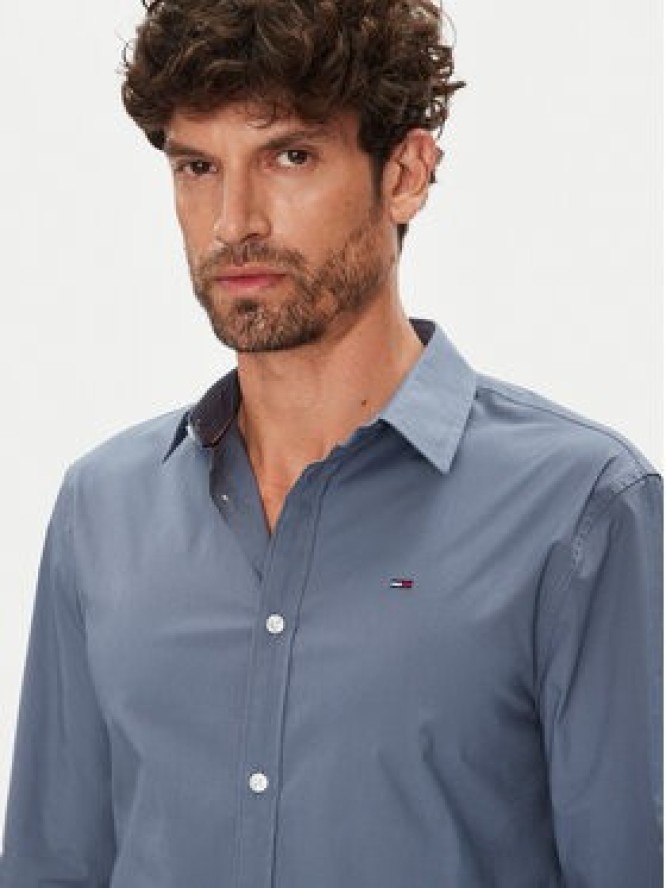Tommy Jeans Koszula Original DM0DM04405 Niebieski Slim Fit