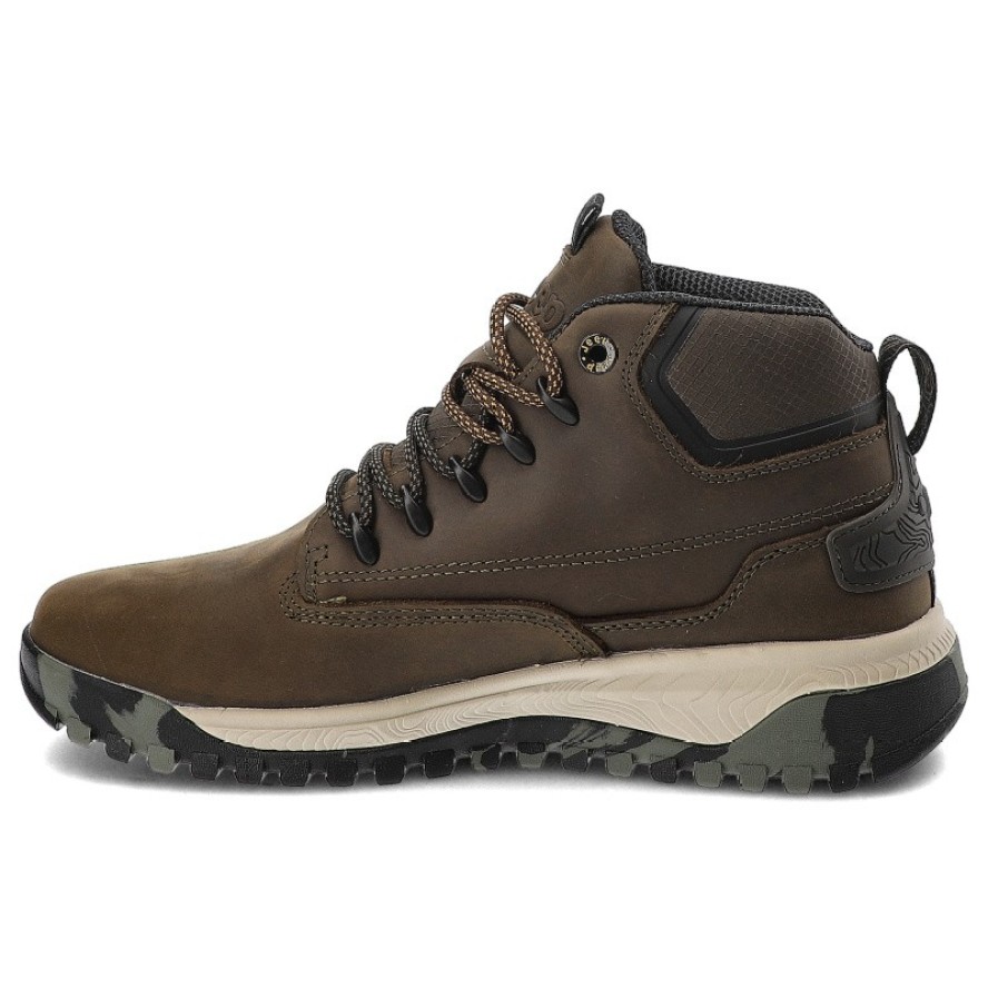 Brązowe Botki Jeep Modne Obuwie Męskie Military