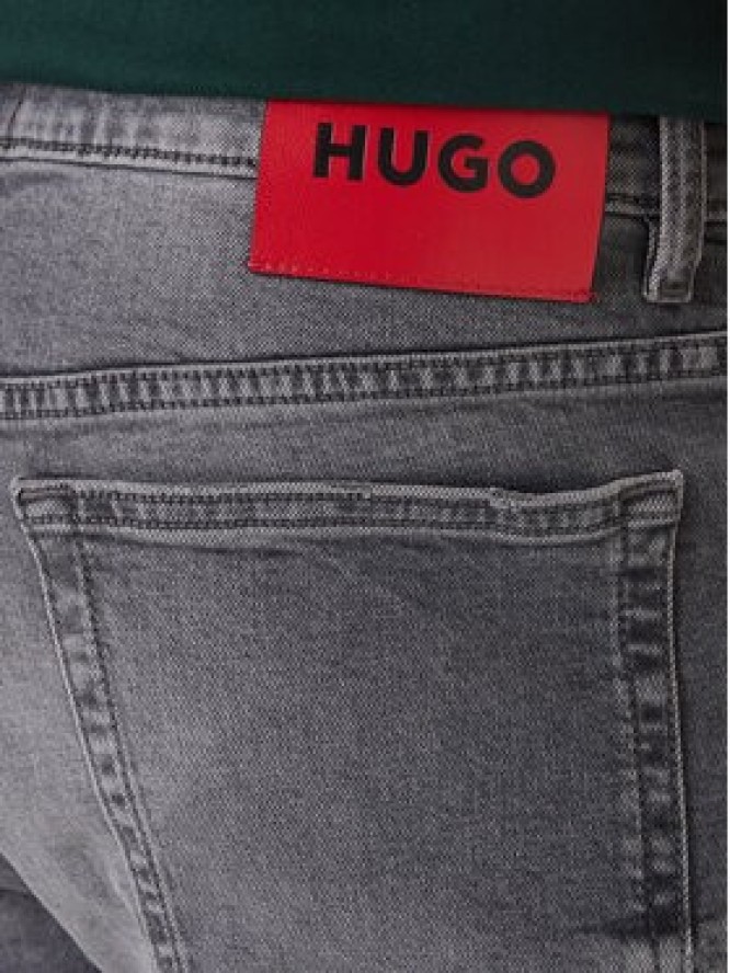 HUGO Jeansy 50556103 Szary Slim Fit