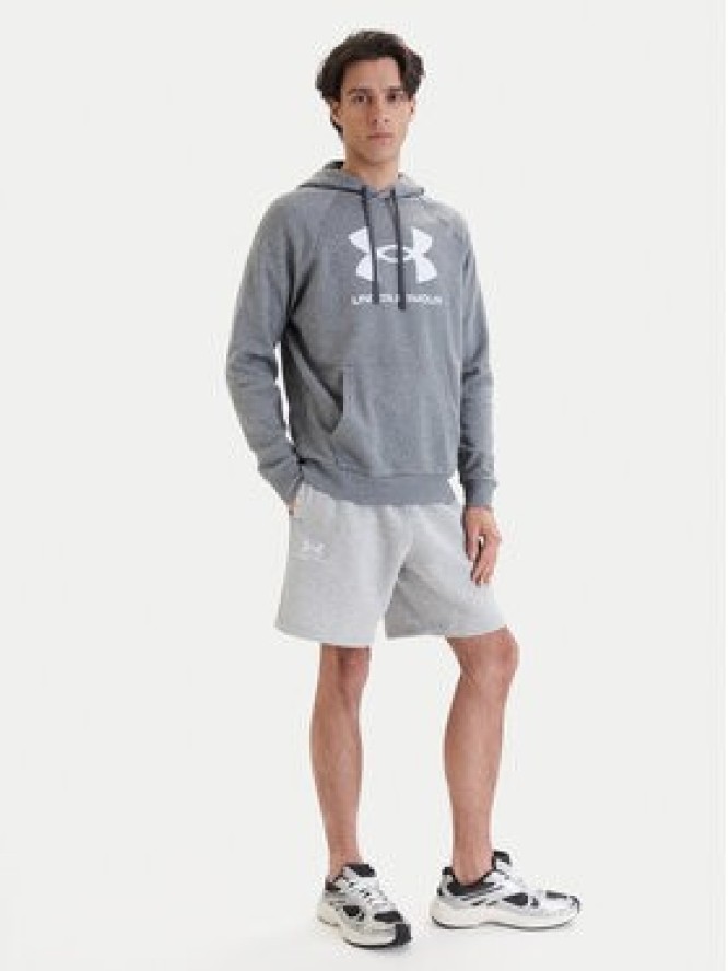 Under Armour Szorty sportowe UA Icon Fleece 1380377 Szary Regular Fit
