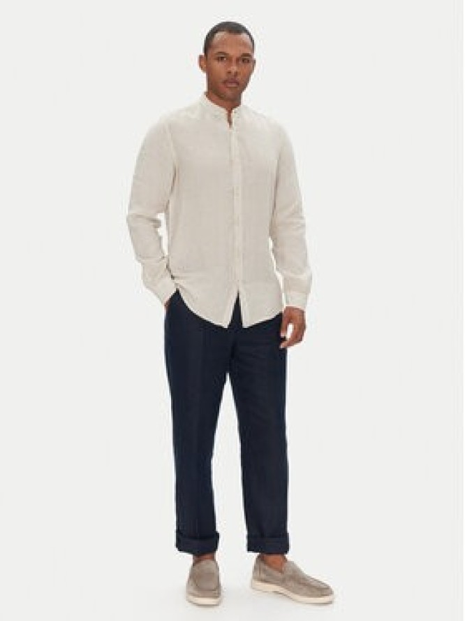 BOSS Koszula 50537369 Beżowy Regular Fit