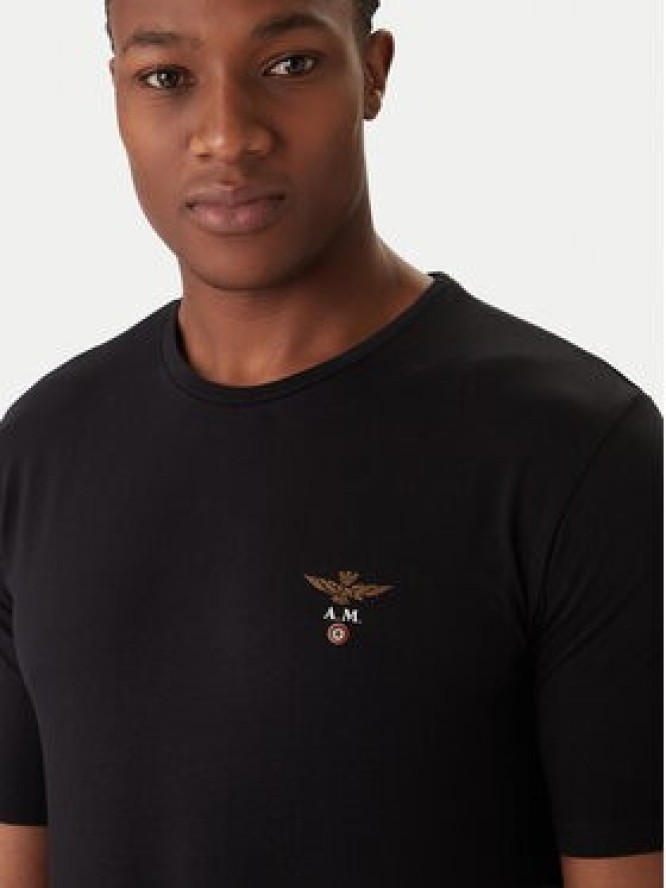 Aeronautica Militare Komplet t-shirtów AM1UTI001B Czarny Regular Fit