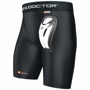 Spodenki kompresyjne Shock Doctor avec Bioflex Cup noir