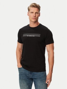 Karl Lagerfeld Jeans T-Shirt B3M17001 Czarny Slim Fit